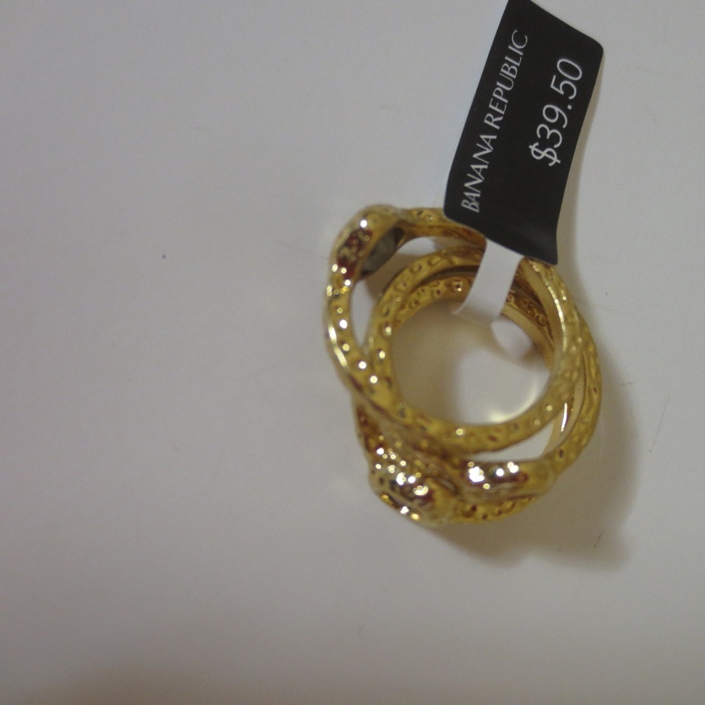 Banana Republic 3 Stackable Stone Ring NWT